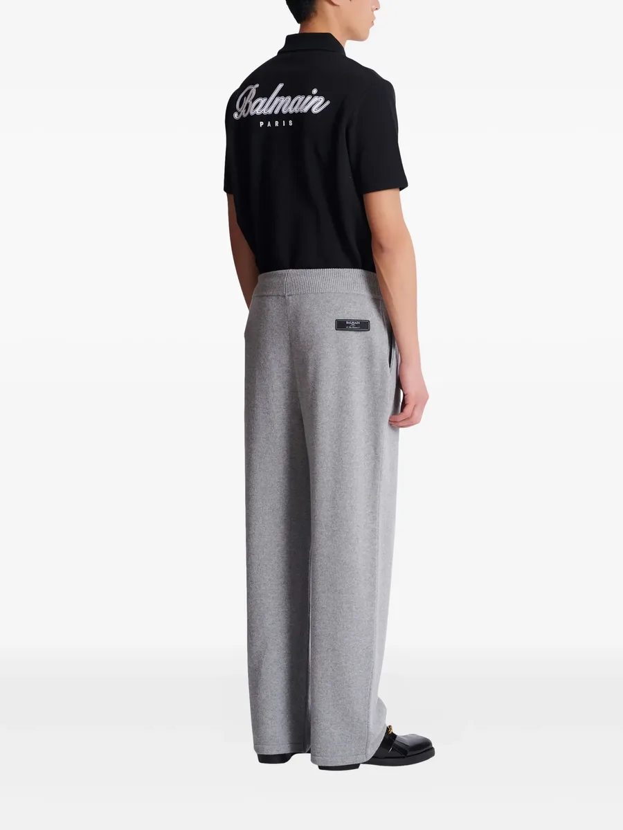 recycled cashmere-wool blend track pants 7