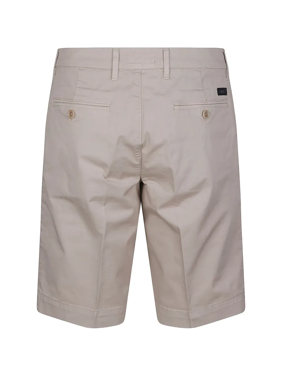 logo-patch chino shorts 4