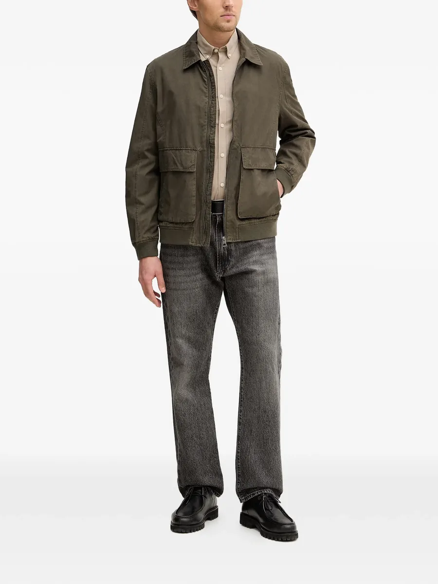 flap-pocket zip-up jacket 4