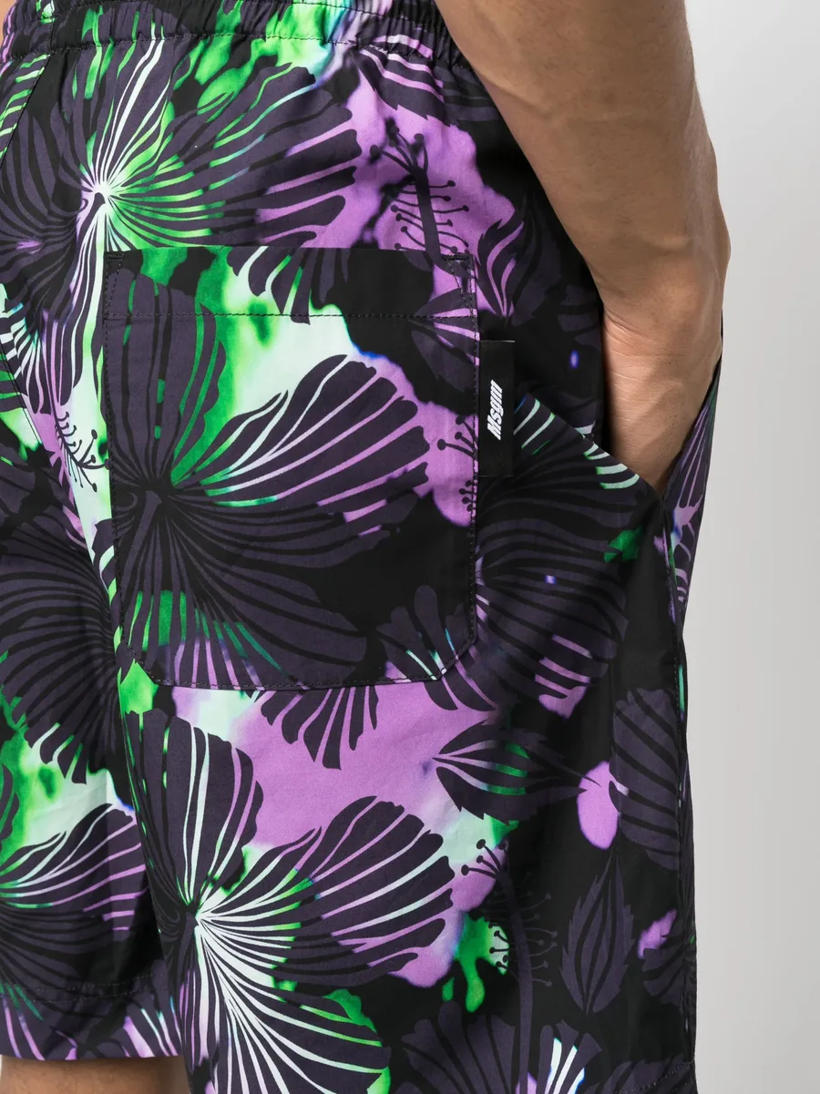 abstract-print cotton bermuda shorts 10