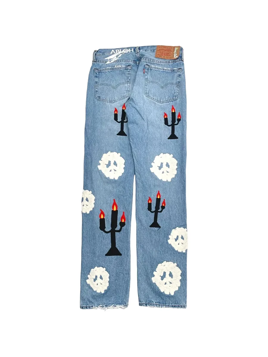 джинсы Message in a Tear из коллаборации с Levi's и Virgil Abloh 4