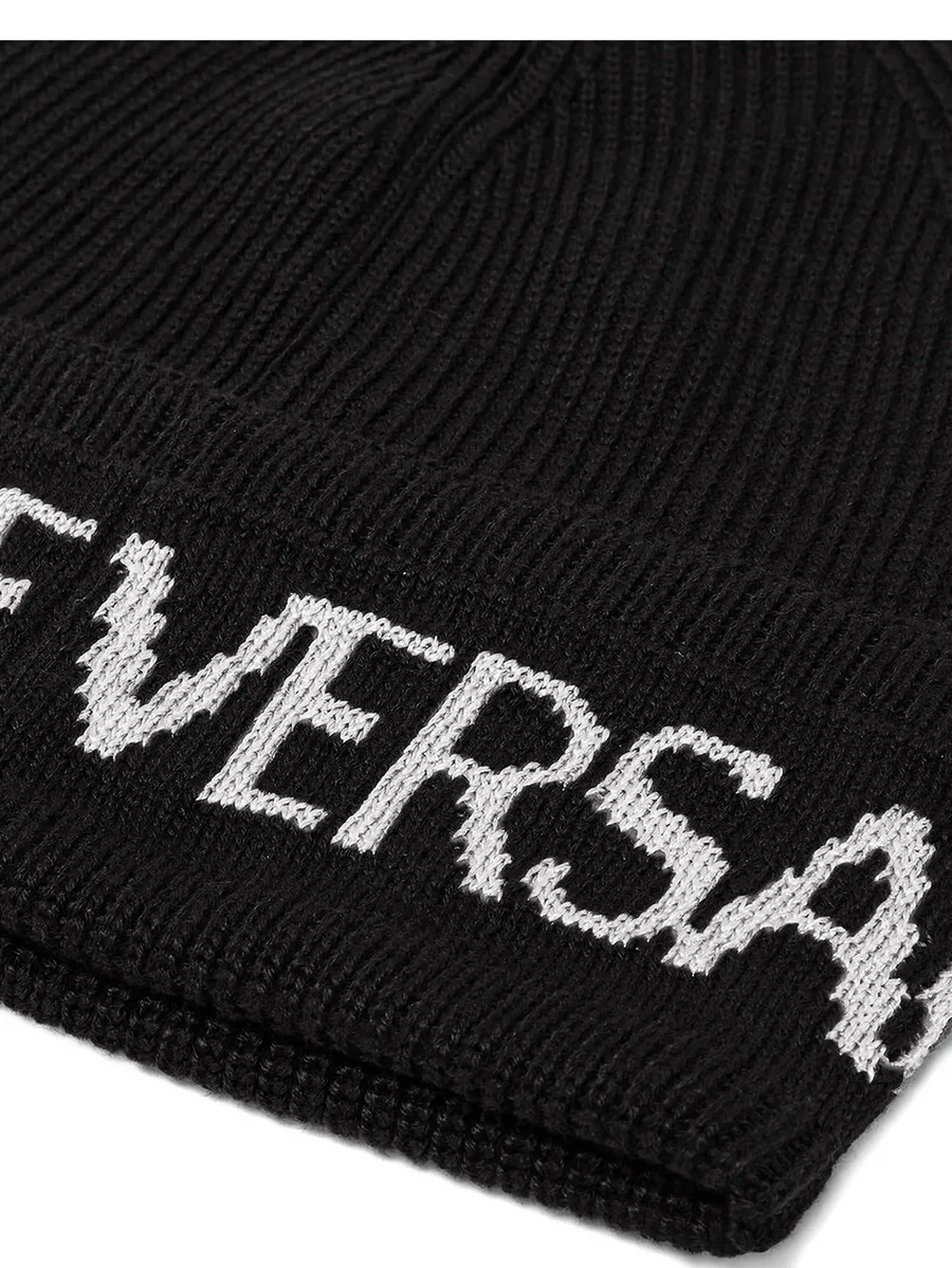 intarsia-knit logo beanie 3