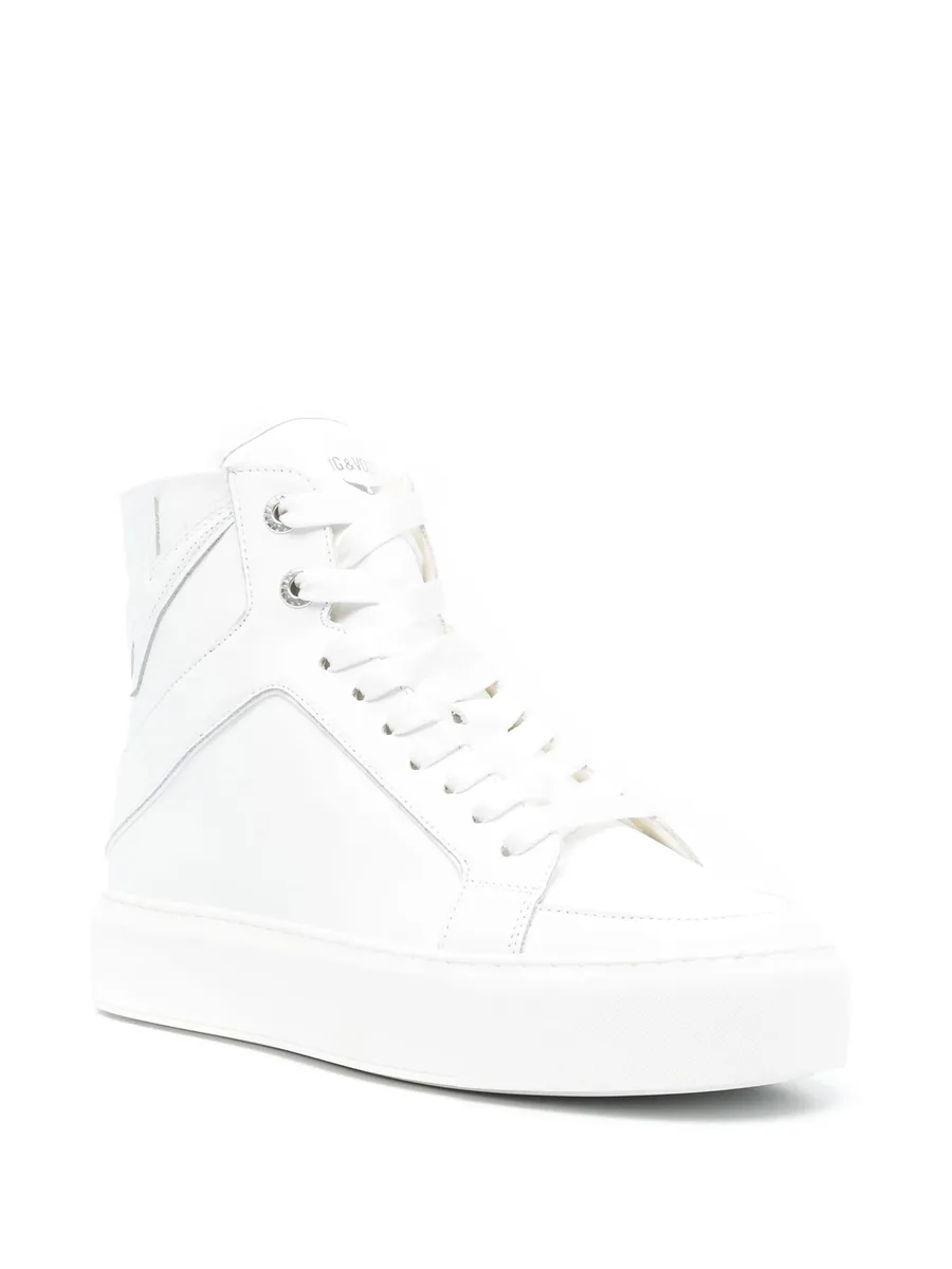 tonal high-top sneakers 3