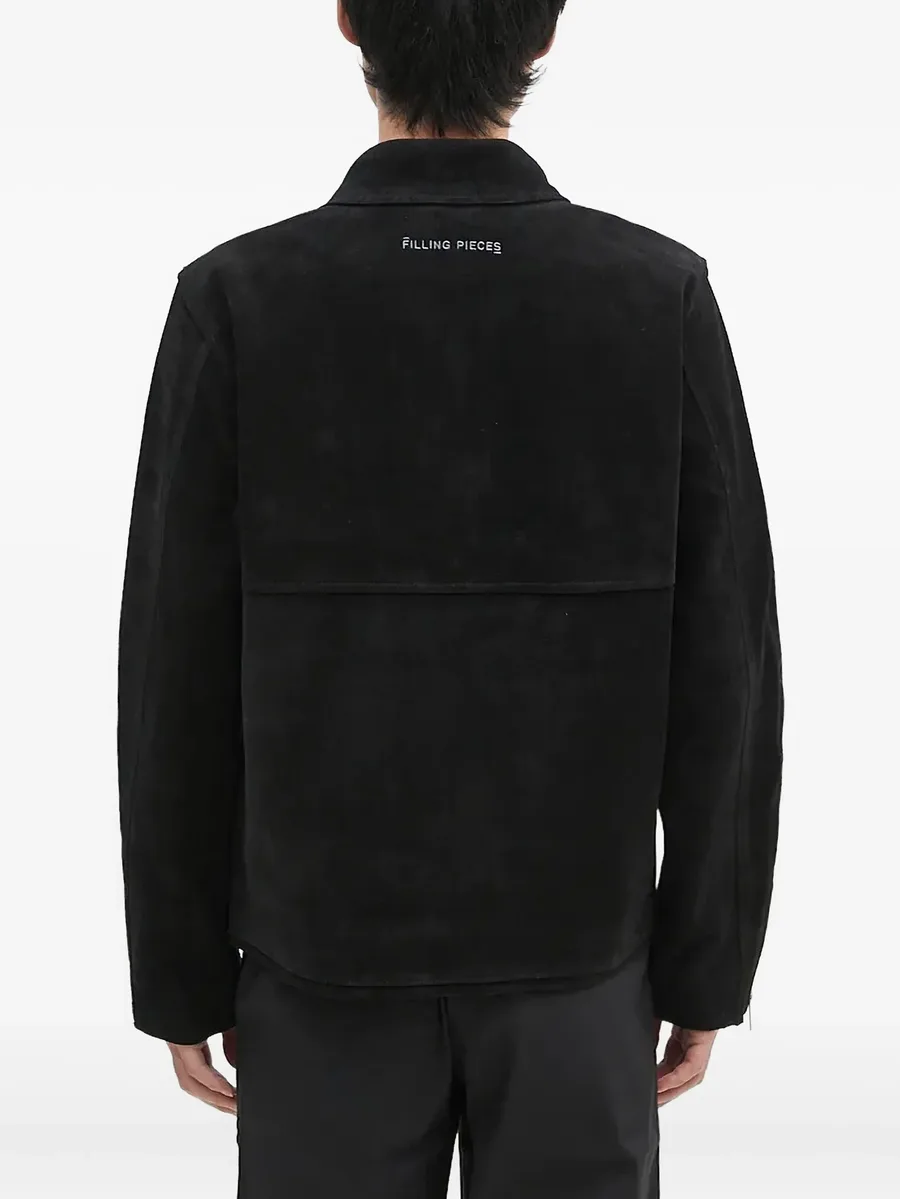 suede zip-front jacket 5
