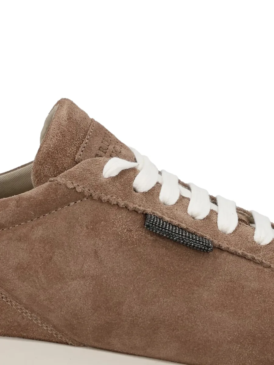 suede lace-up sneakers 3
