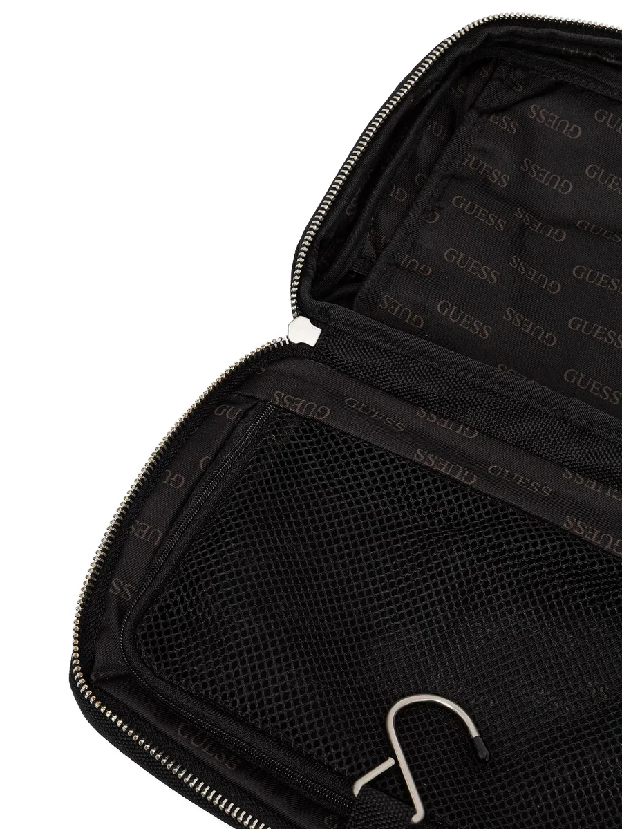 Berna logo-plaque zip-around wash bag 8