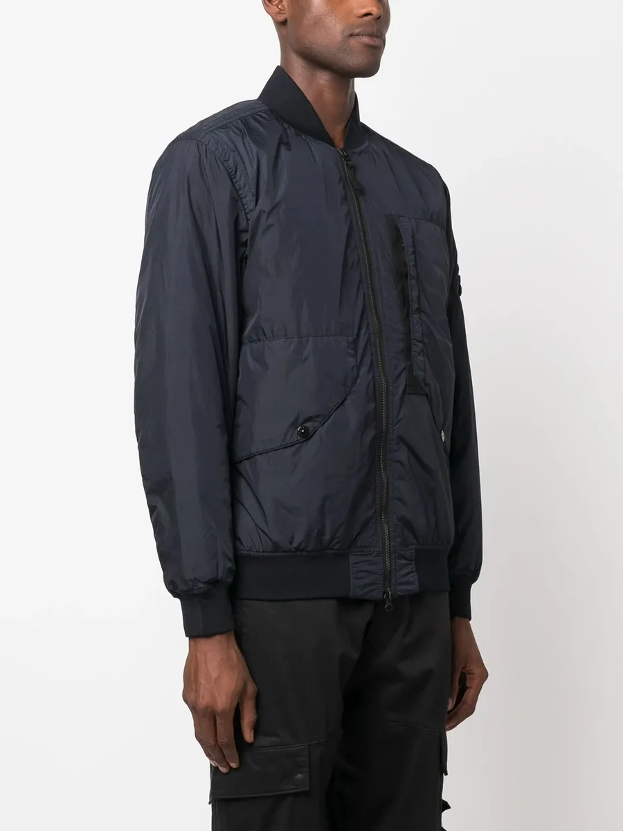 Compass-badge panelled bomber jacket 6