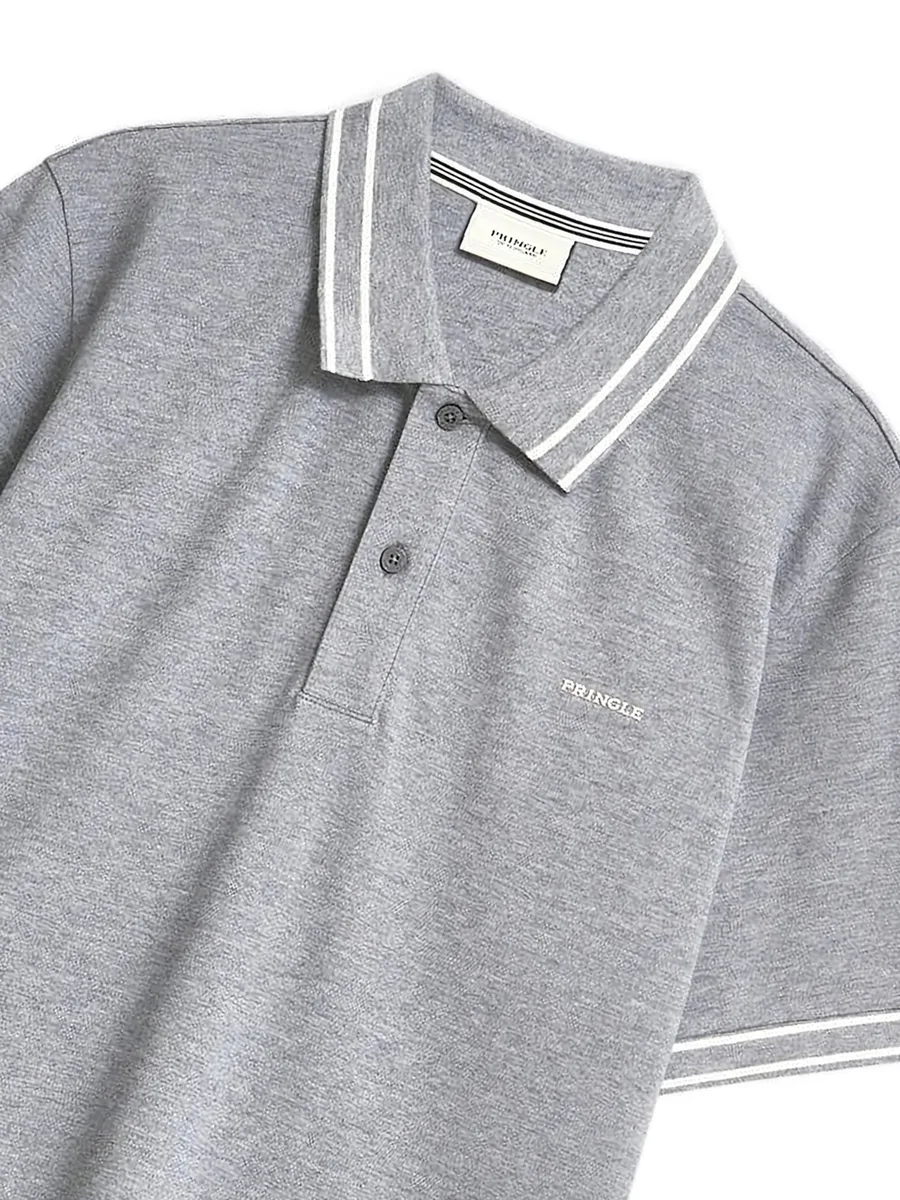 diamond jacquard collar polo shirt 3