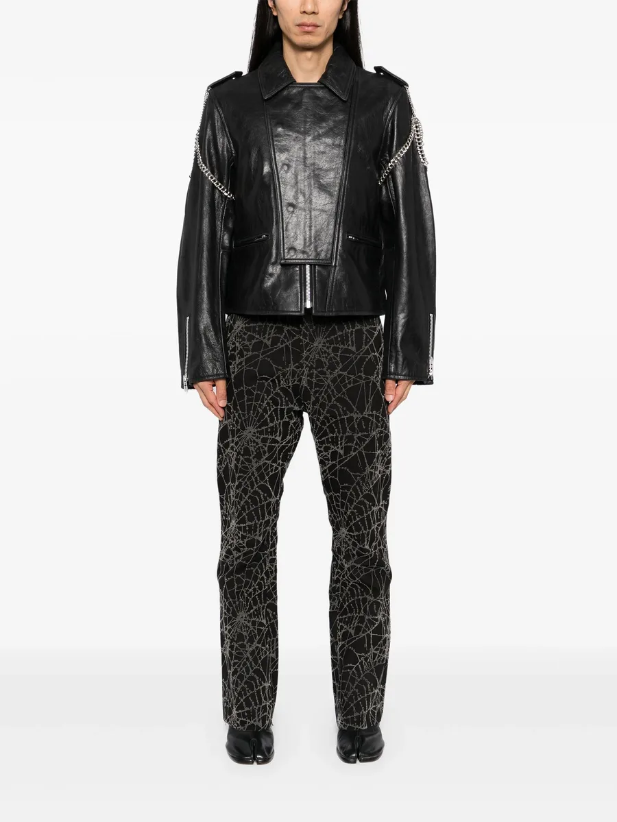 flocky-web flared trousers 4