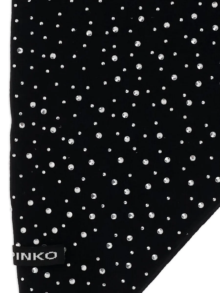 crystal-embellished knitted scarf 5