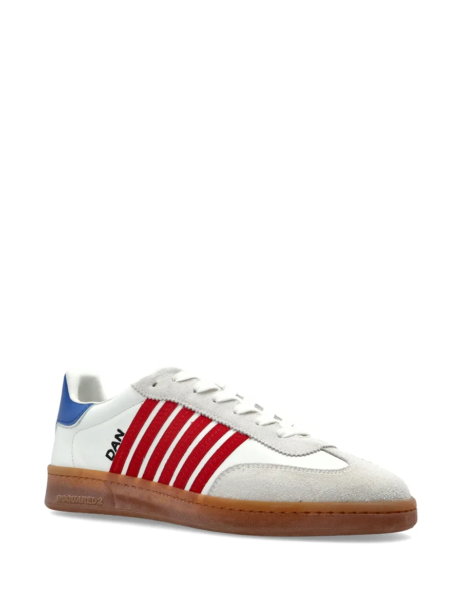 Boxer striped leather sneakers 4