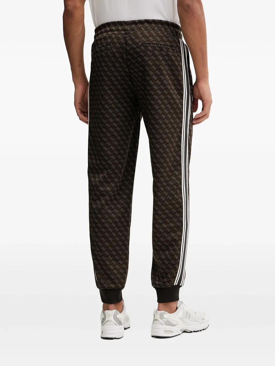 monogram-print side-stripe track pants 6