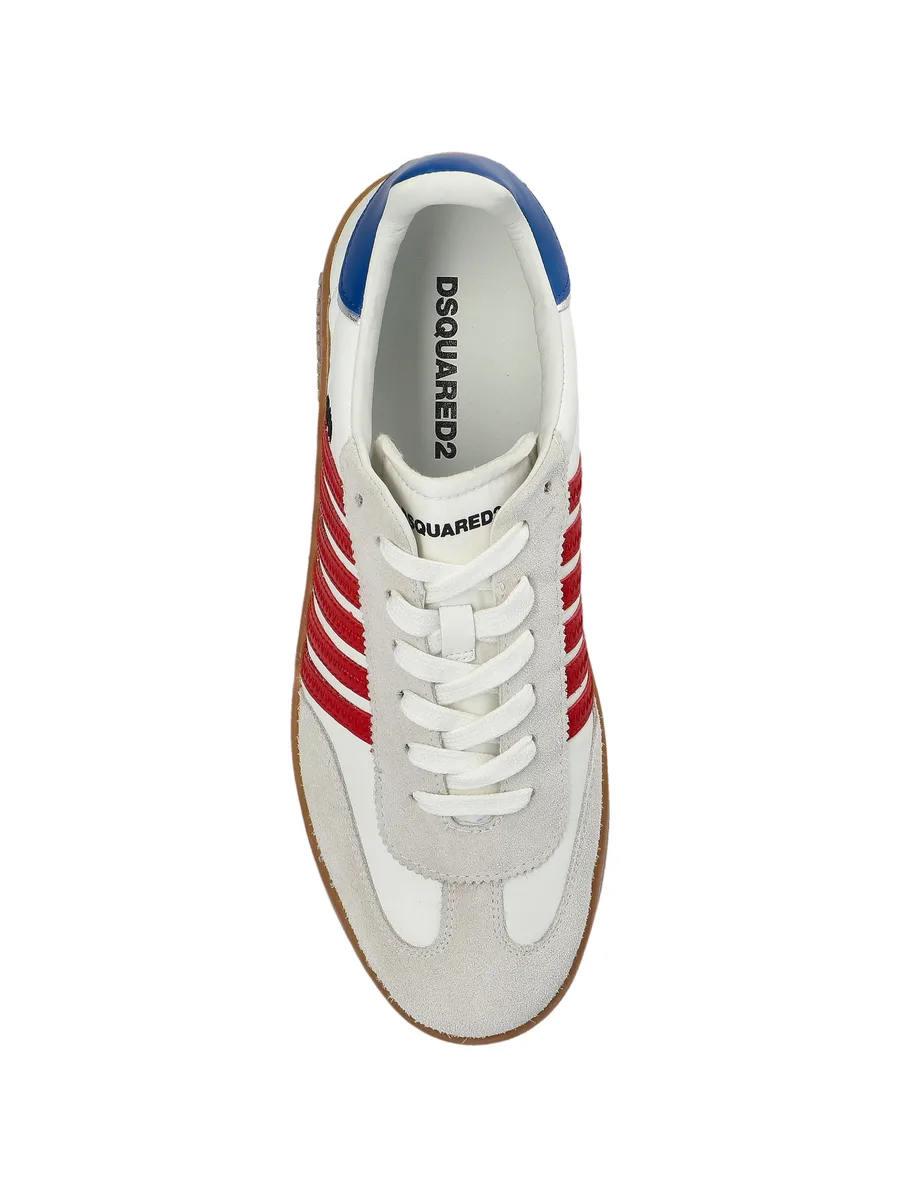 Boxer striped leather sneakers 5