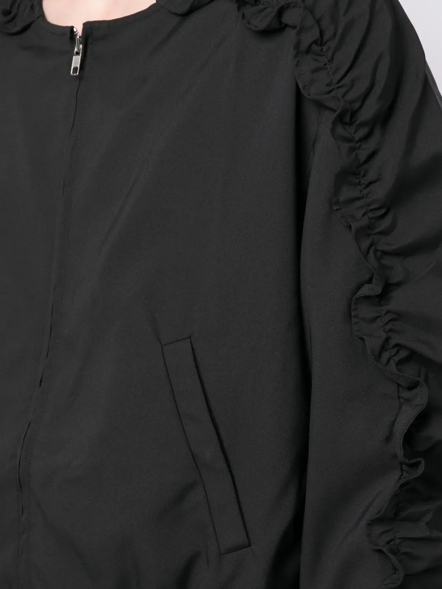 ruched zip-up bomber jacket 10