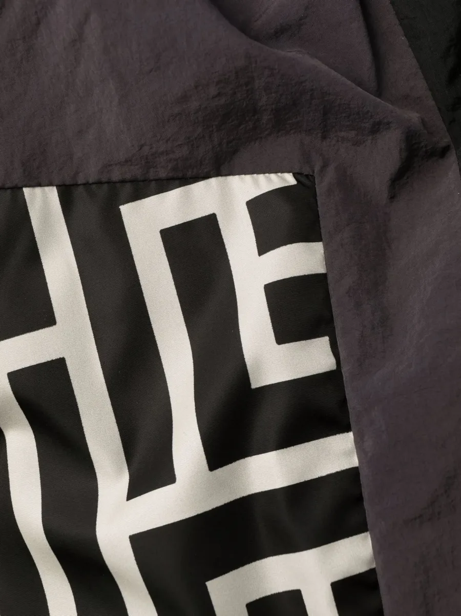 colour-blocked monogram track pants 11