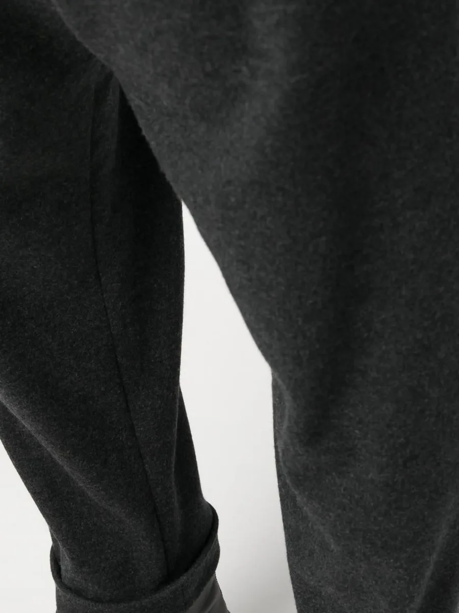 low-crotch drawstring-waist trousers 10