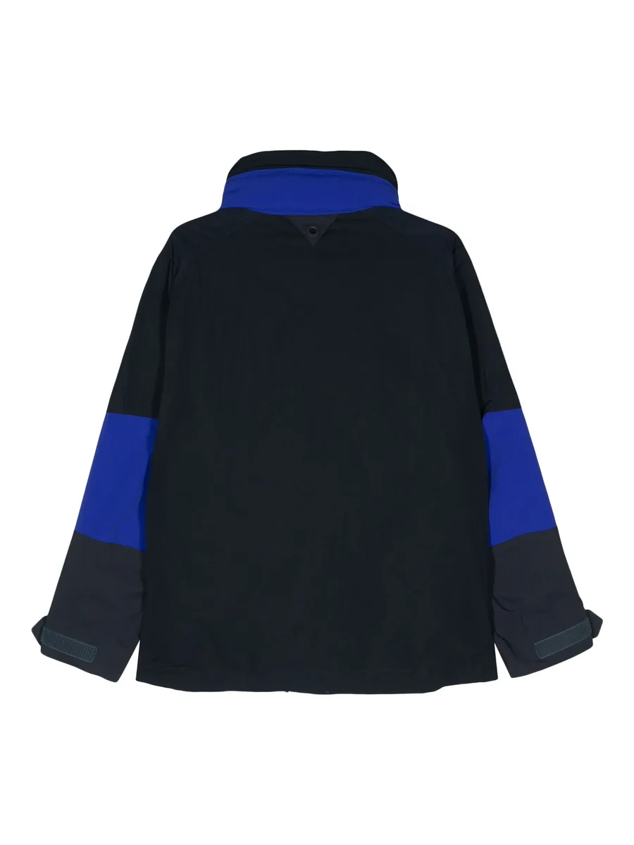 colour-block multi-pocket parka 3