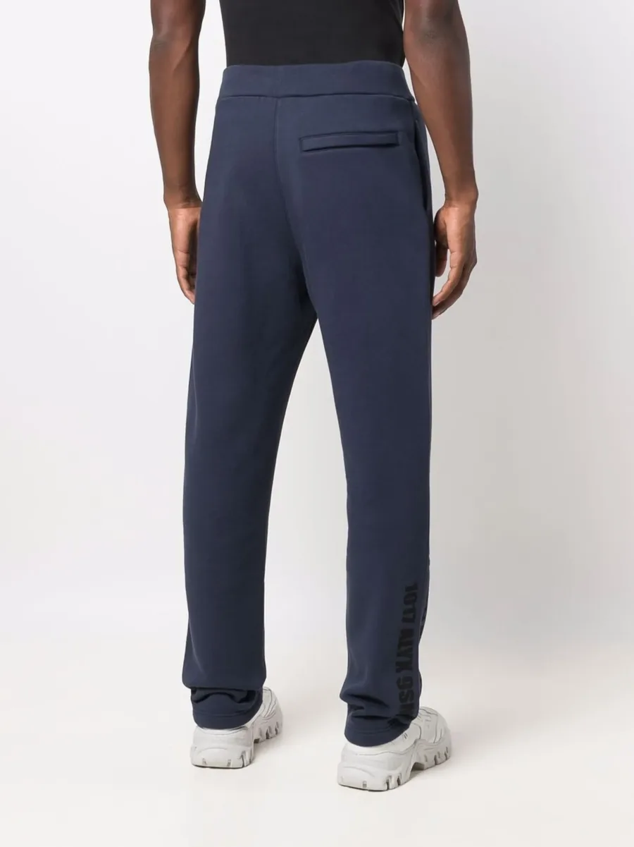 drawstring-waist cotton-blend track trousers 7