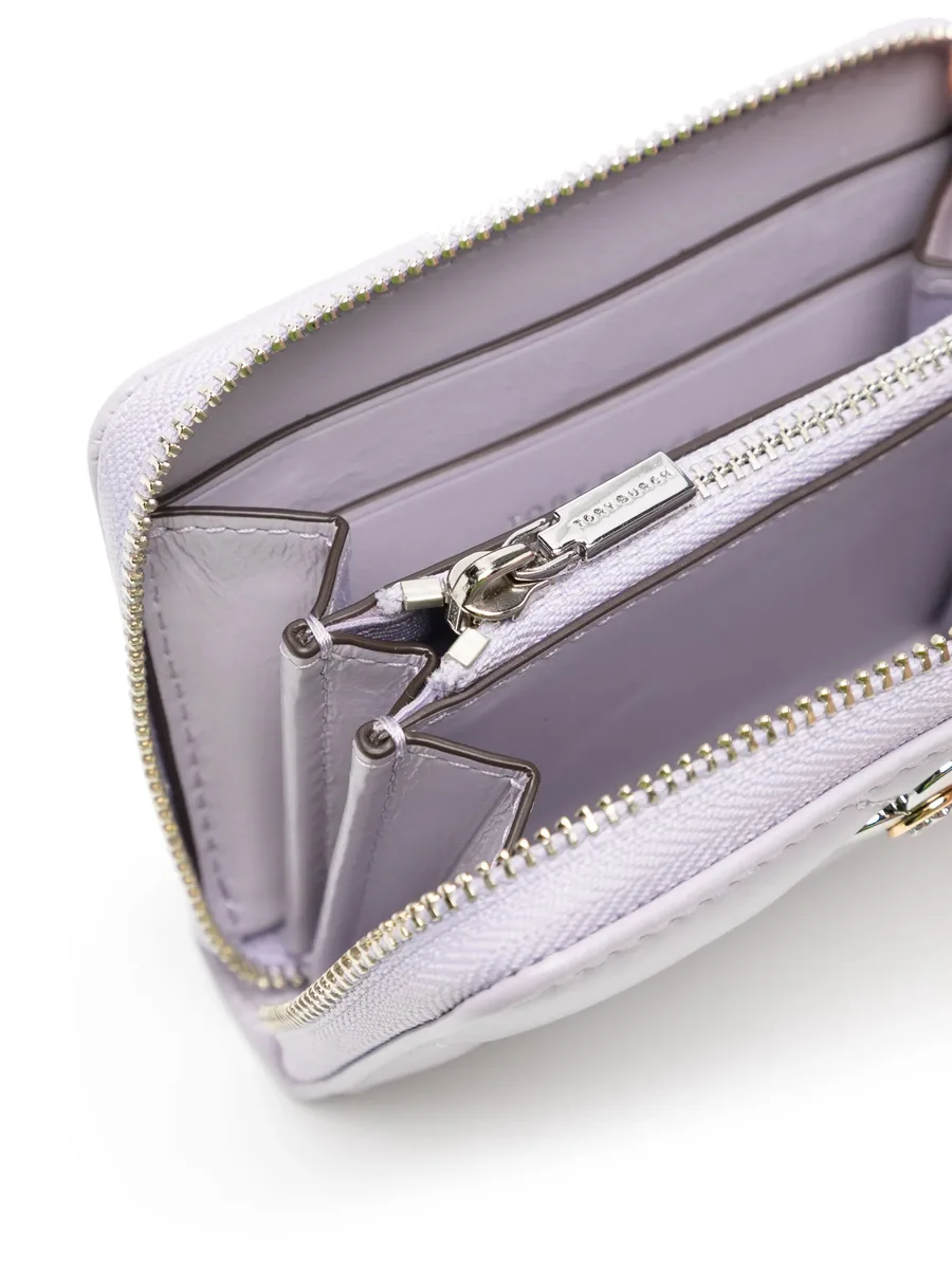 Kira clover diamond quilt zip-around wallet 5