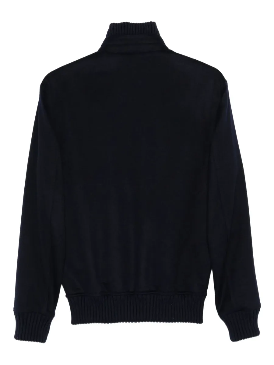 ribbed-knit zip-up jacket 3