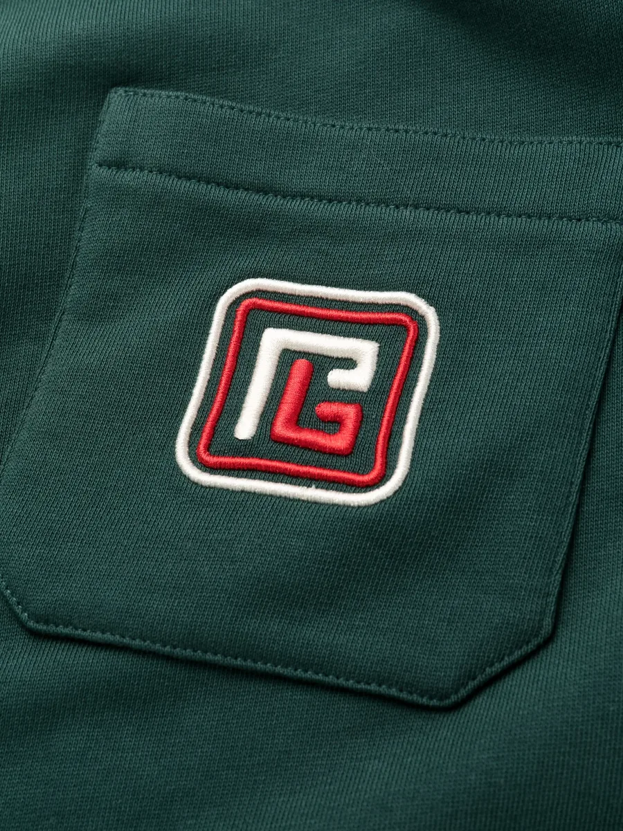 logo-patch cotton track pants 11