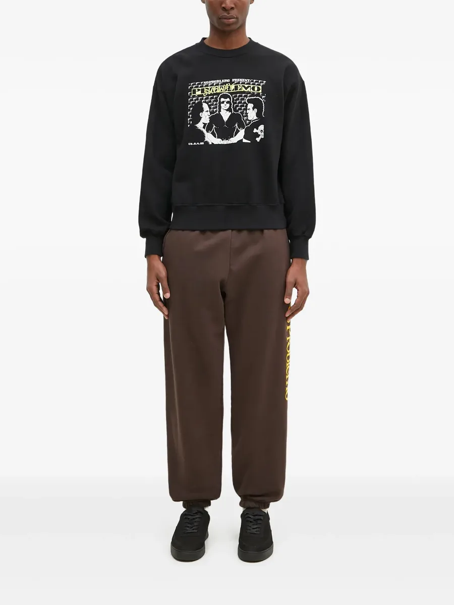 slogan-print sweatpants 1