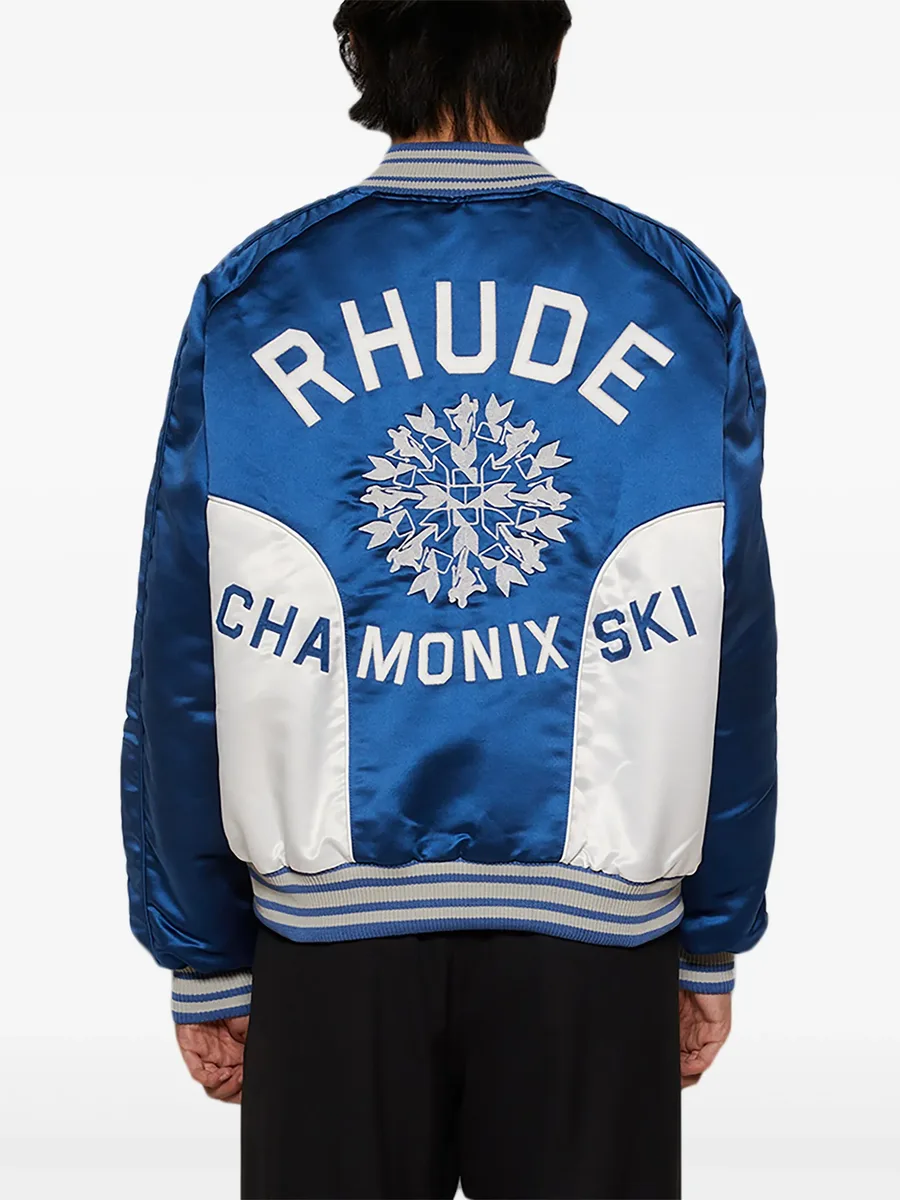 Chamonix ski souvenir bomber jacket 10