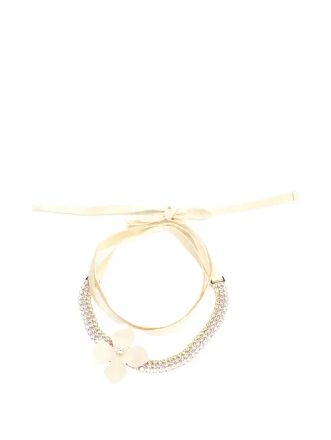 flower-embellishment necklaces