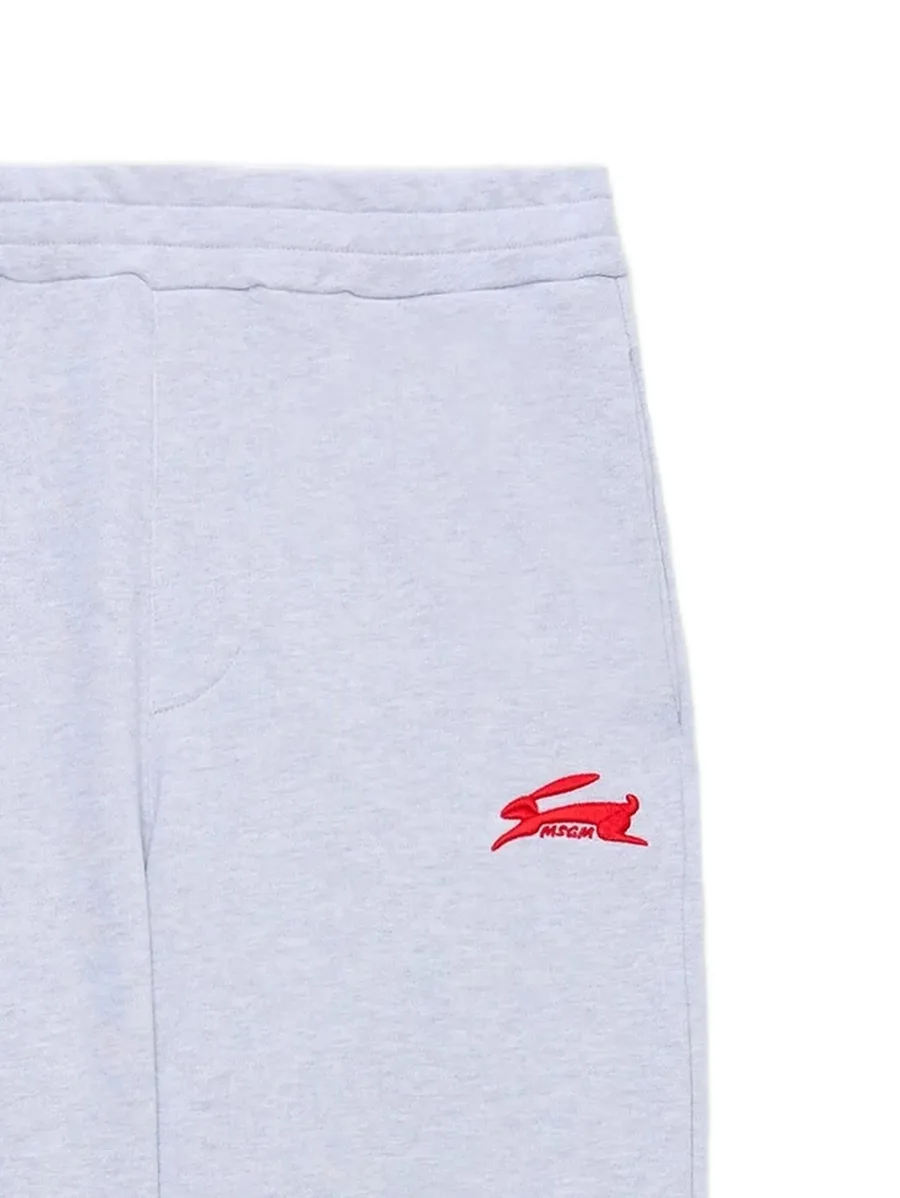 logo-embroidery track pants 3