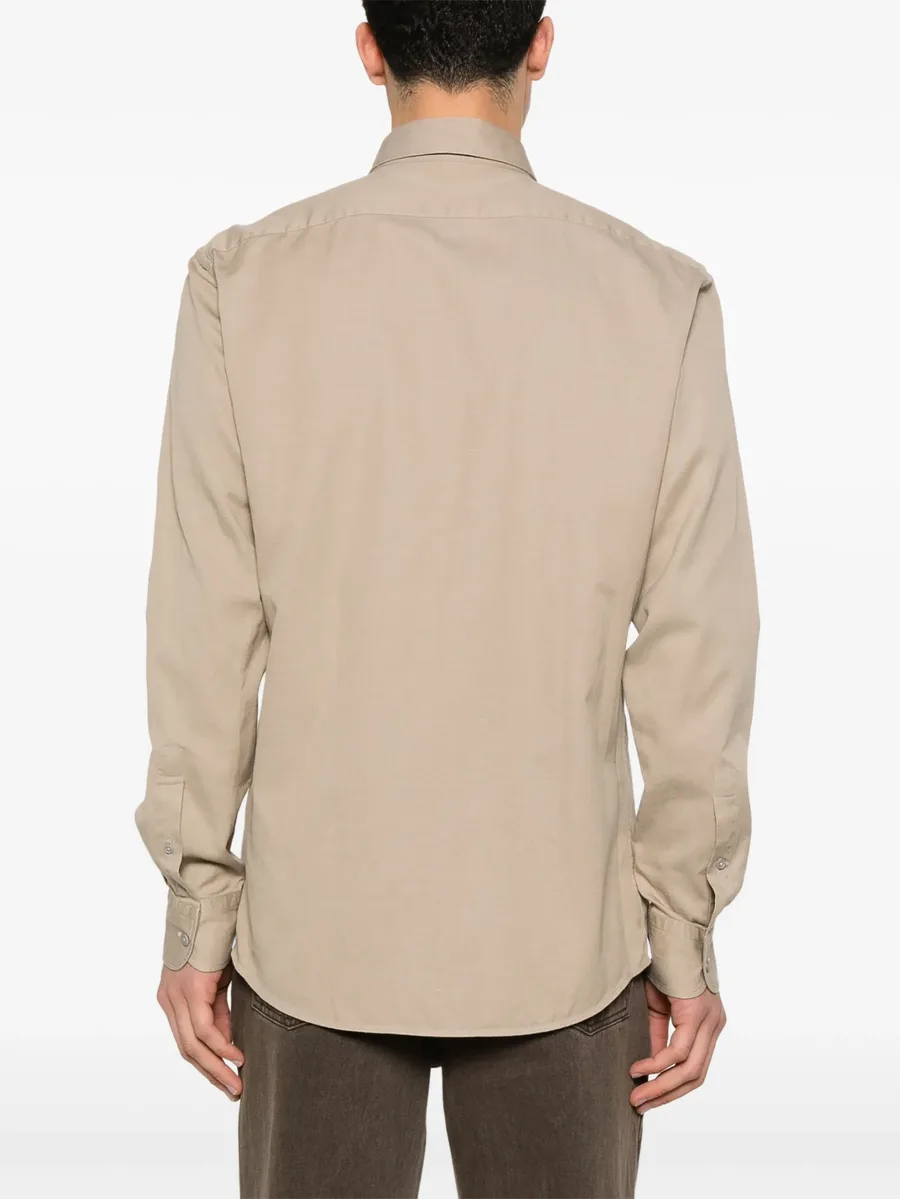 рубашка с отложным воротником 7