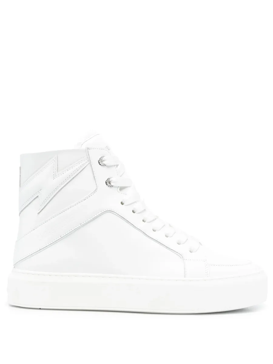 tonal high-top sneakers 1