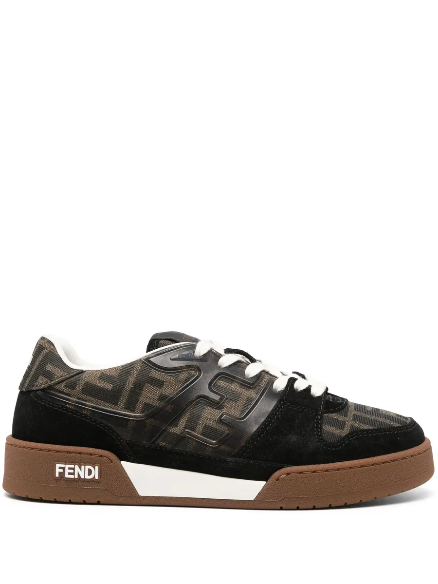 Zucca-monogram panelled sneakers 2