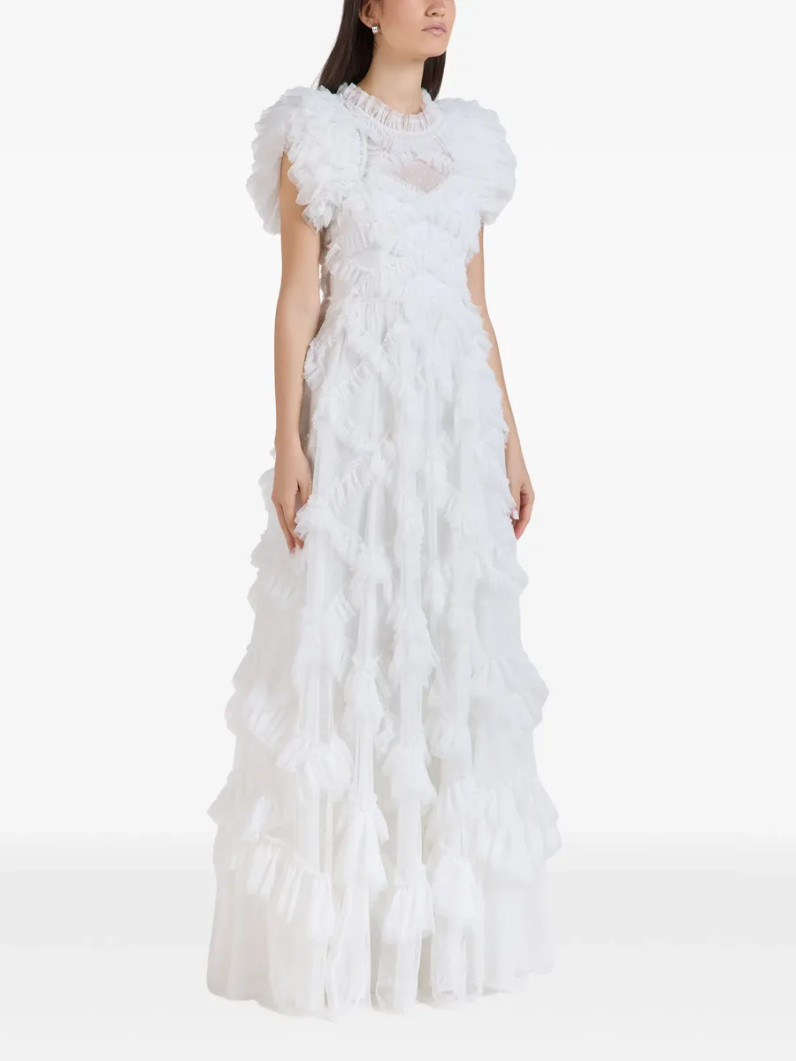 Genevieve ruffled-details maxi dress 2