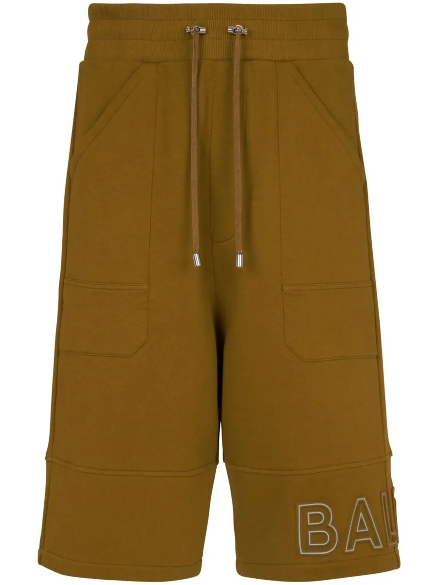 logo-print organic-cotton shorts 1