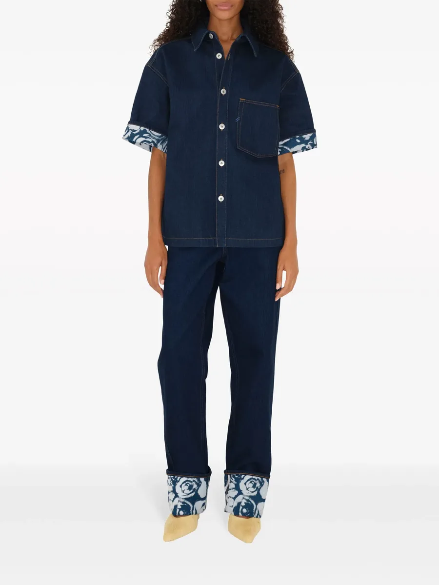 logo-patch straight-leg jeans 3