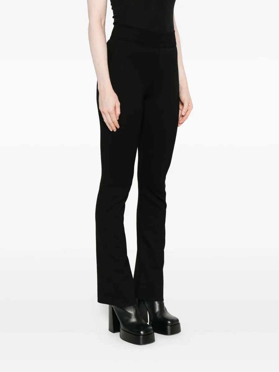 high-waisted flared trousers 6