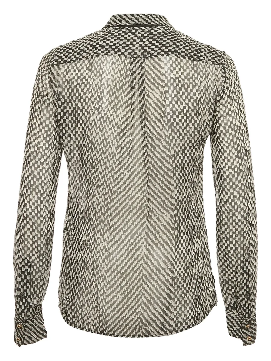 monochrome-print silk blouse 3