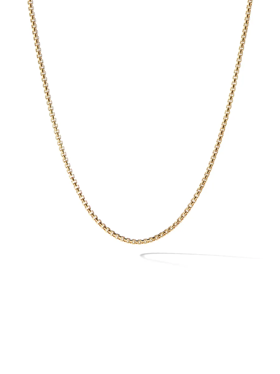 колье Box Chain из желтого золота 1