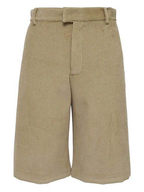 knee-length bermuda shorts