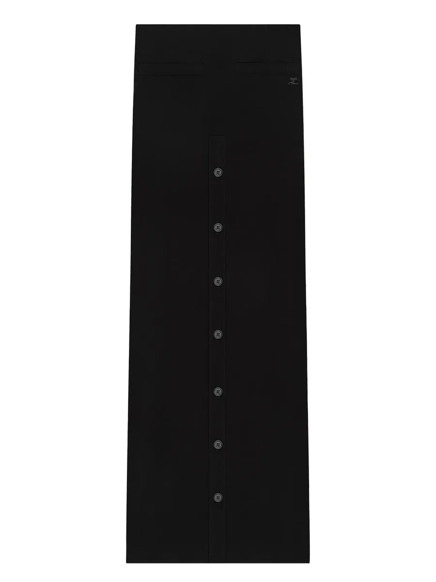 buttoned long skirt 1