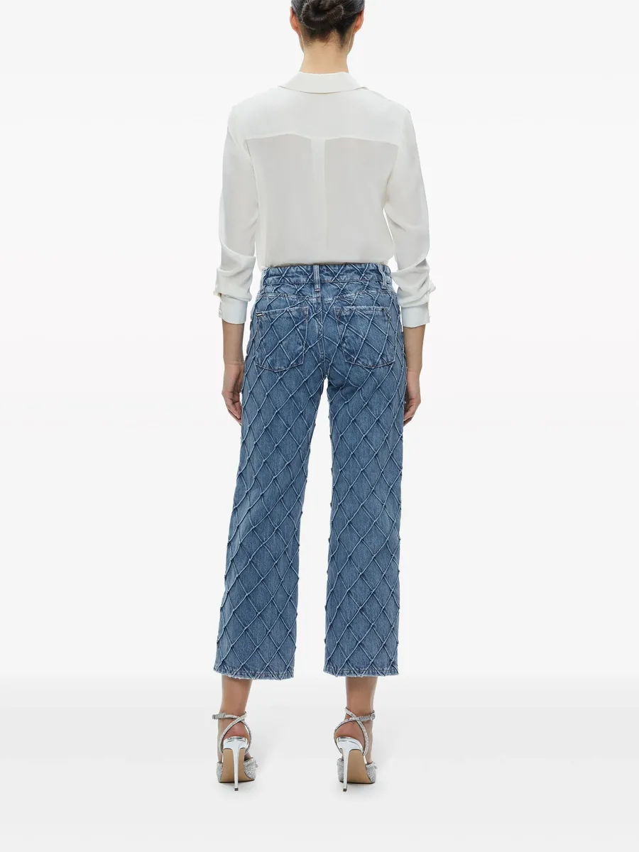 Weezy quilted cropped jeans 7
