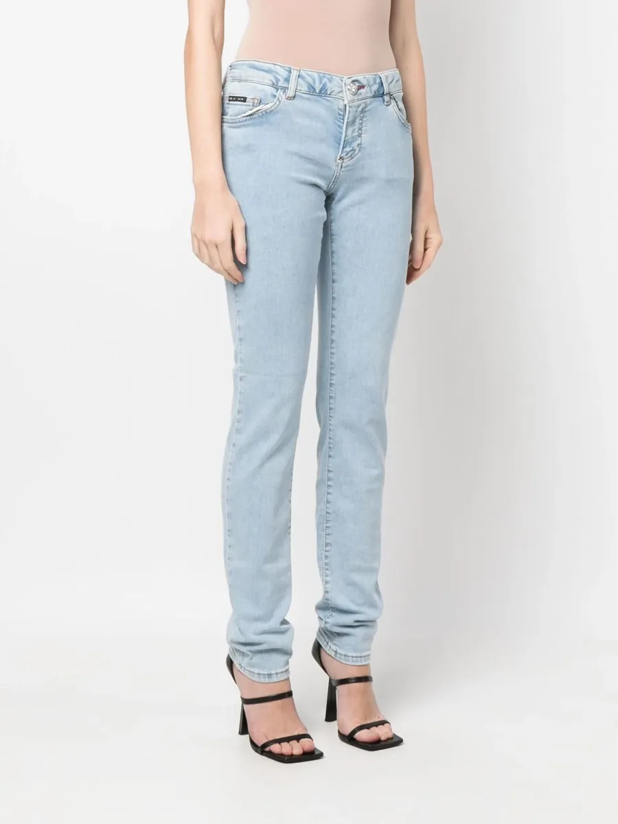 light-wash slim-cut jeans 5