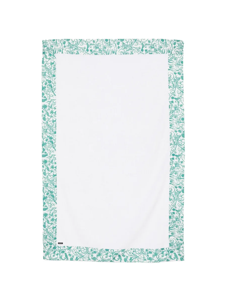 floral-border beach towel 1