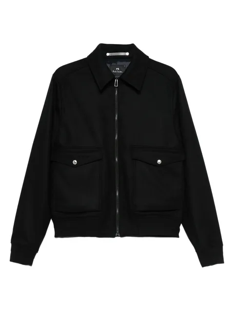 zip-up bomber jacket