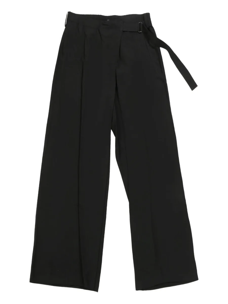 wrap-design trousers 1