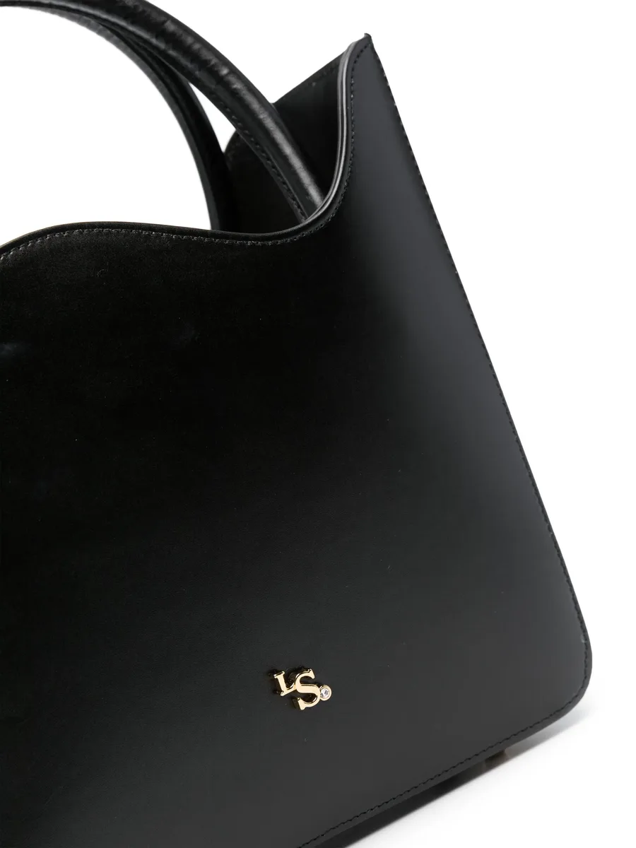 medium Ivy logo-plaque leather tote bag 7