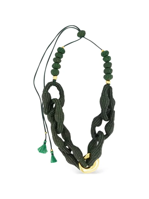 knotted beaded necklace