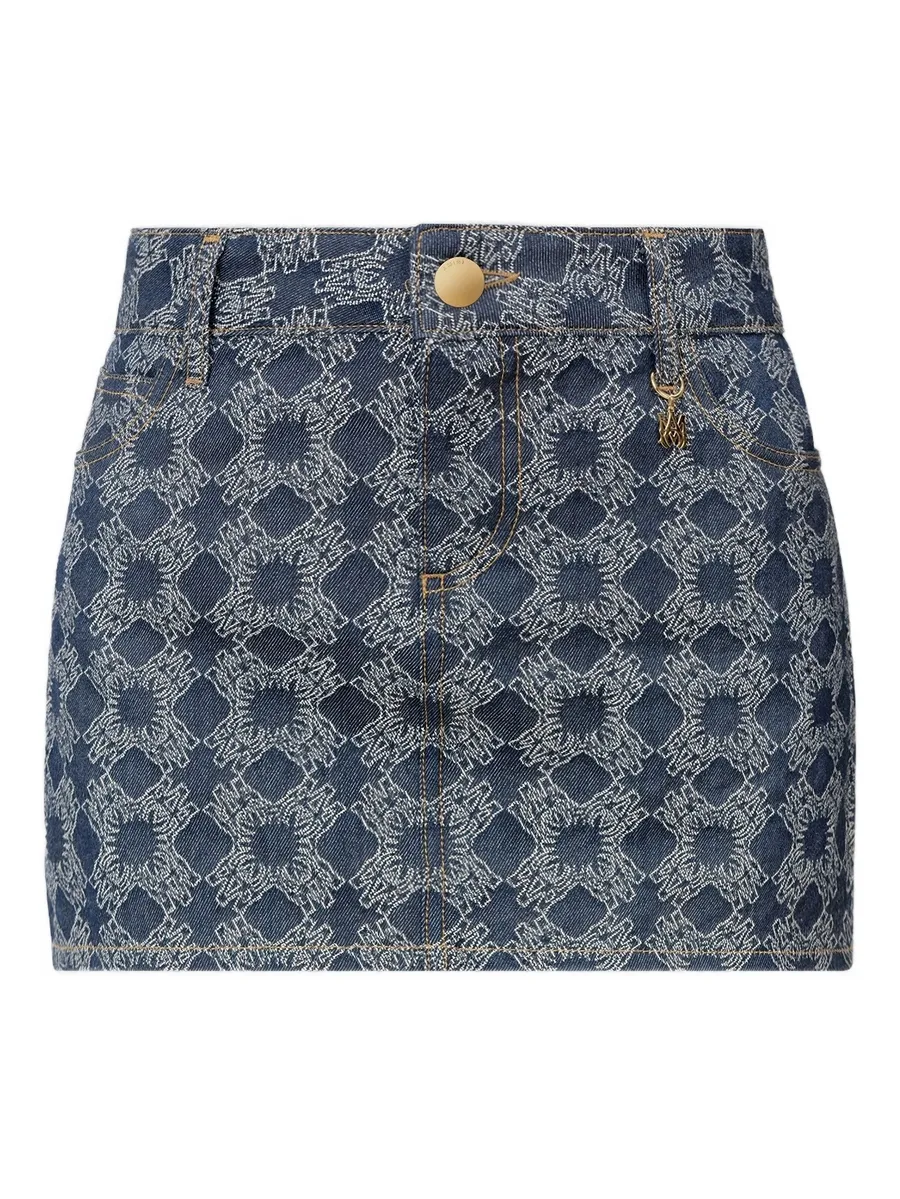 quad denim mini skirt 1