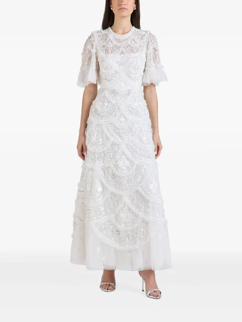 Carmen sequin-embellished maxi dress