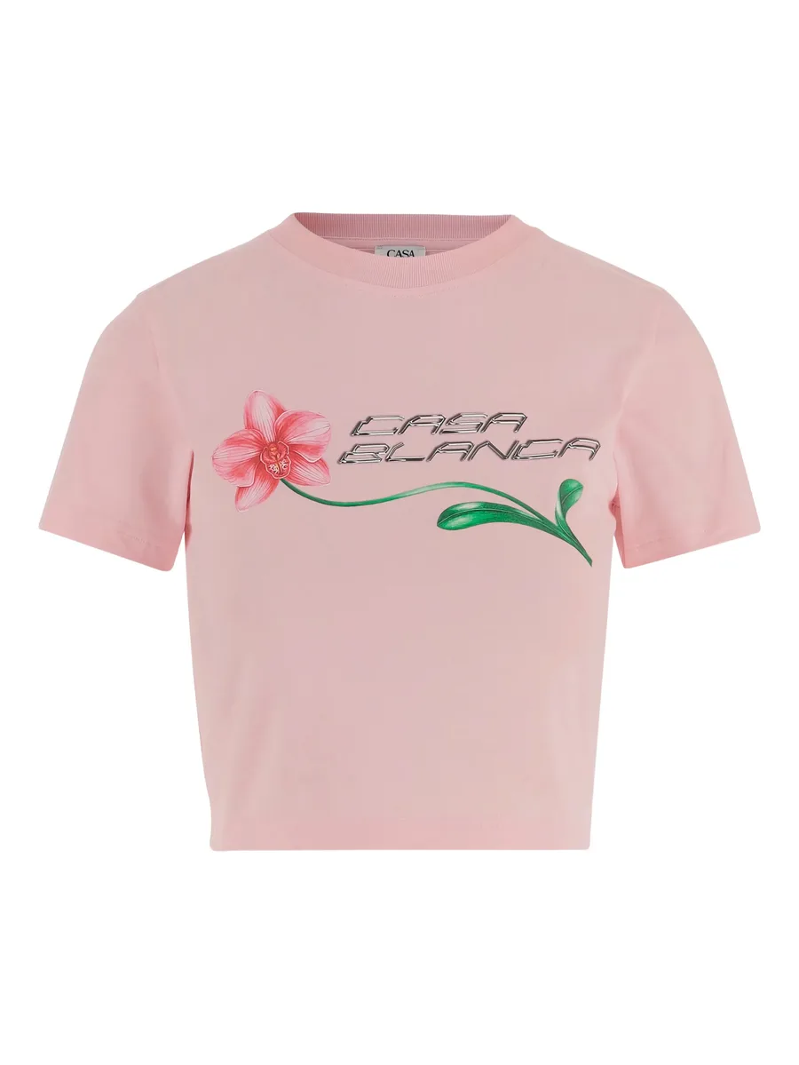 укороченная футболка Orchid Logo 1
